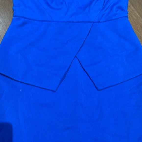 Tibi blue stretch dress sz 6 - Picture 3 of 7